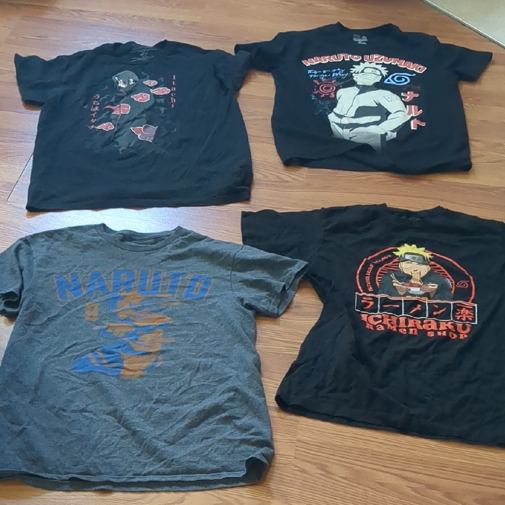 Bundle Of Four Naruto Tees